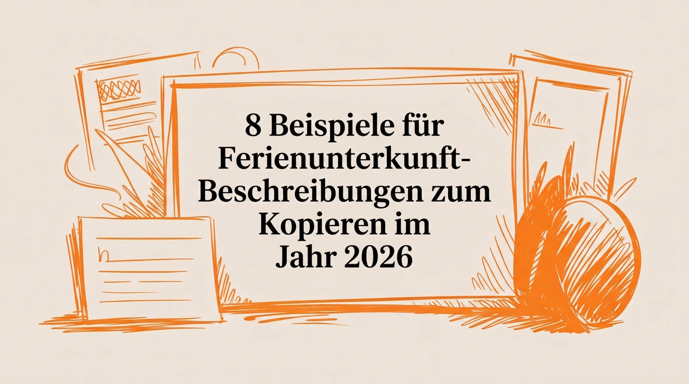 8 Beispiele für Ferienunterkunft-Beschreibungen zum Kopieren in 2026