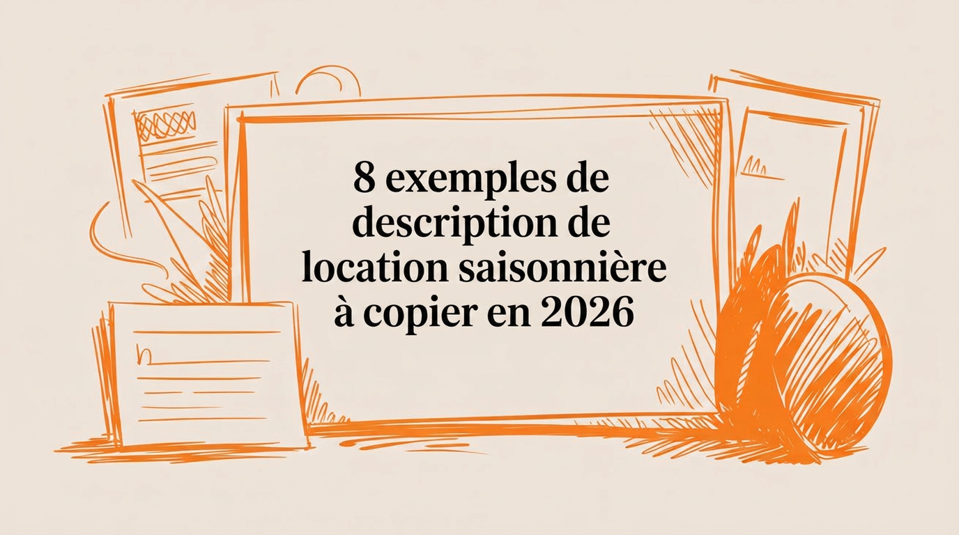 8 exemples de descriptions de location saisonnière à copier en 2026