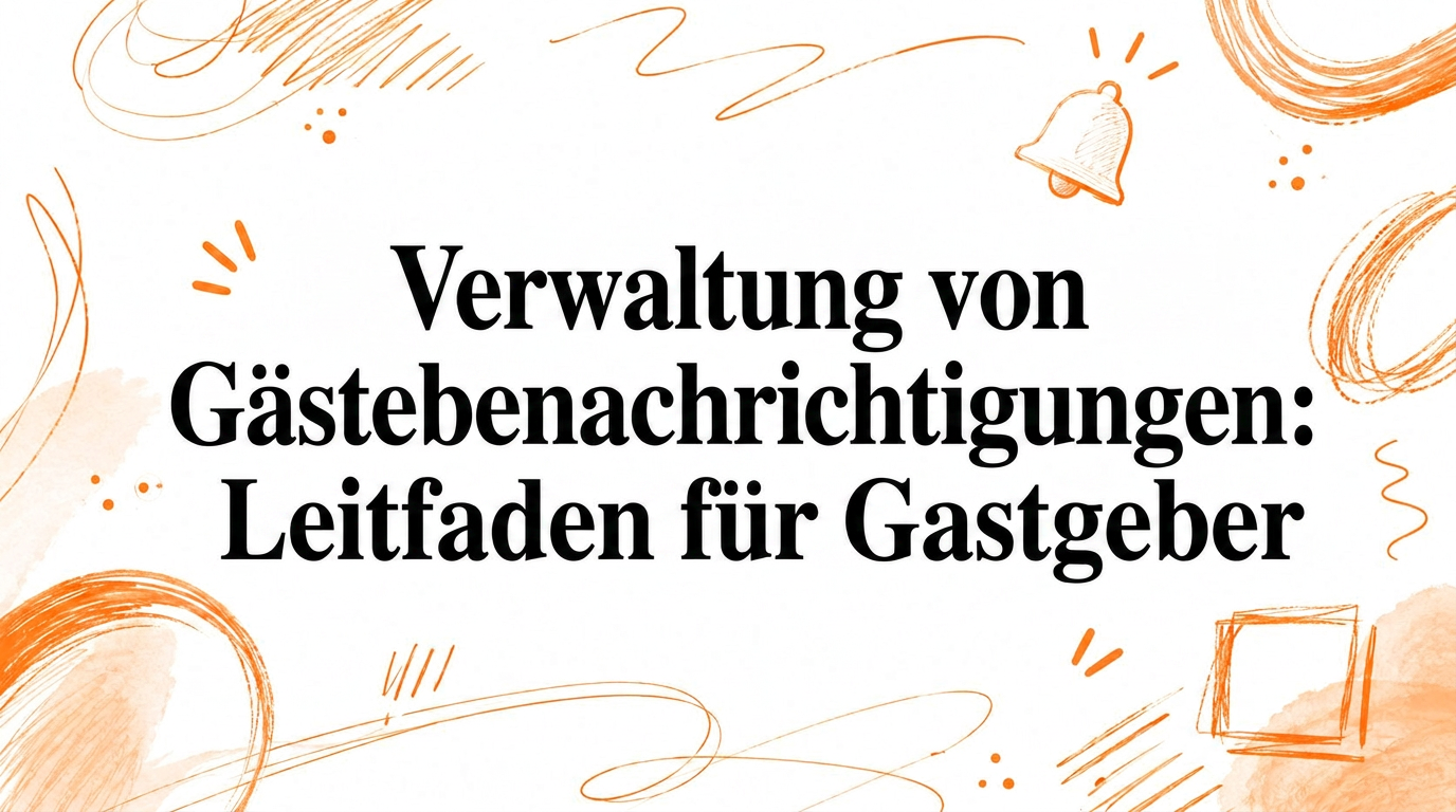 Gäste-Benachrichtigungsmanagement: Ein praktischer Leitfaden für Gastgeber