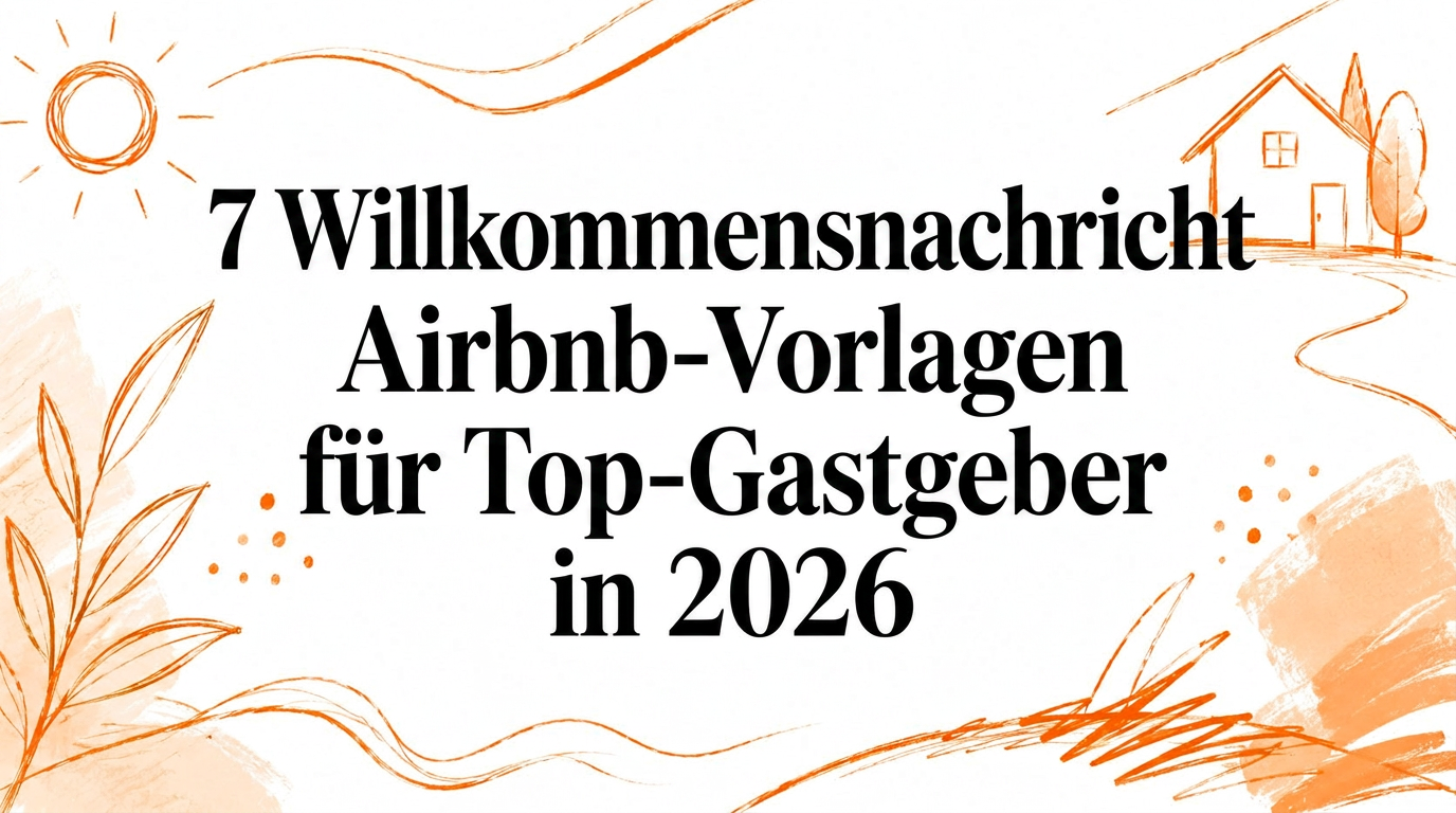 7 Airbnb-Willkommensnachrichten-Vorlagen für Top-Hosts im Jahr 2026