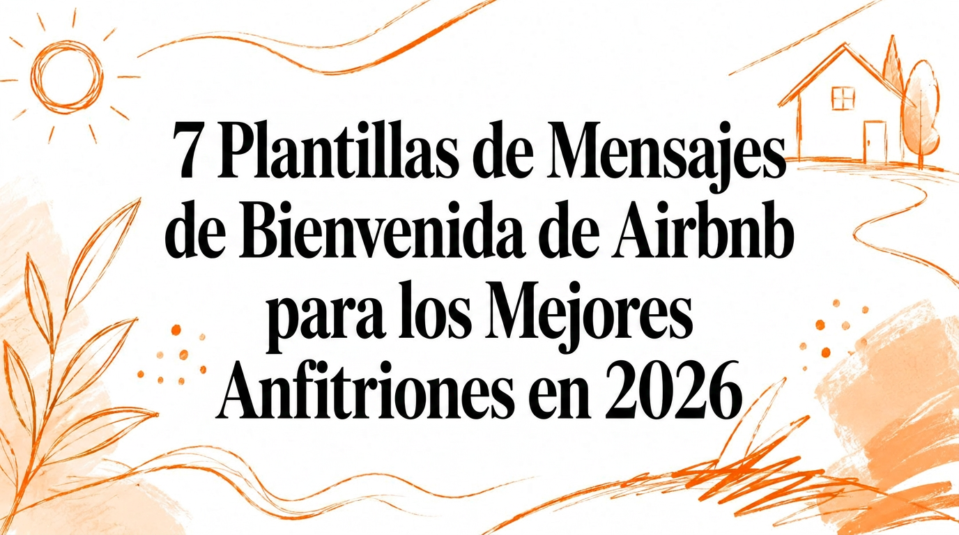 7 plantillas de mensajes de bienvenida de Airbnb para anfitriones top en 2026