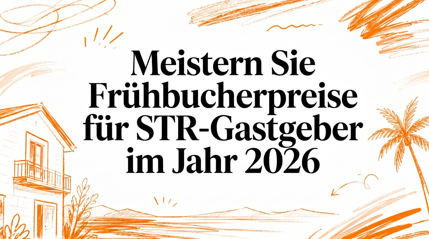 Frühbucher-Preise für Ferienvermieter im Jahr 2026 meistern