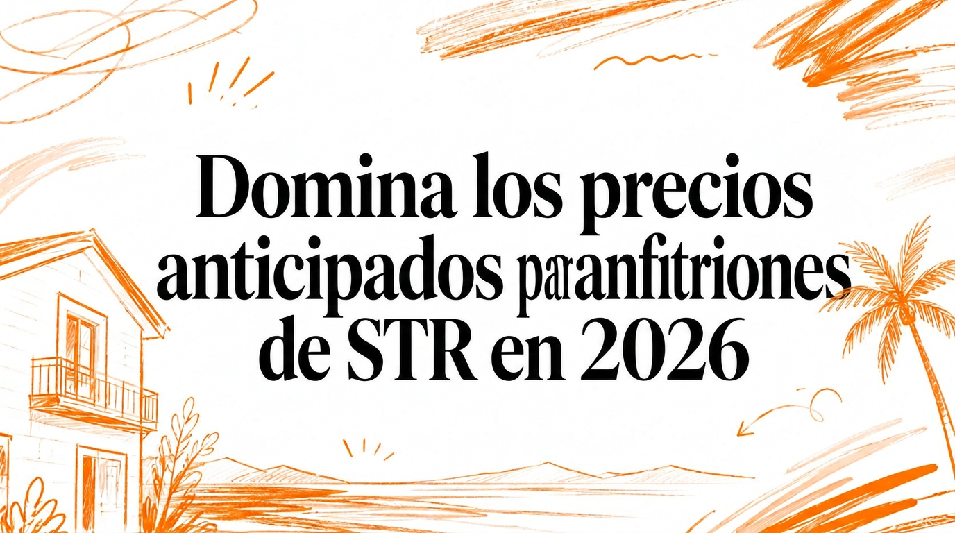 Domina la estrategia de precios anticipados para anfitriones de alquiler vacacional en 2026