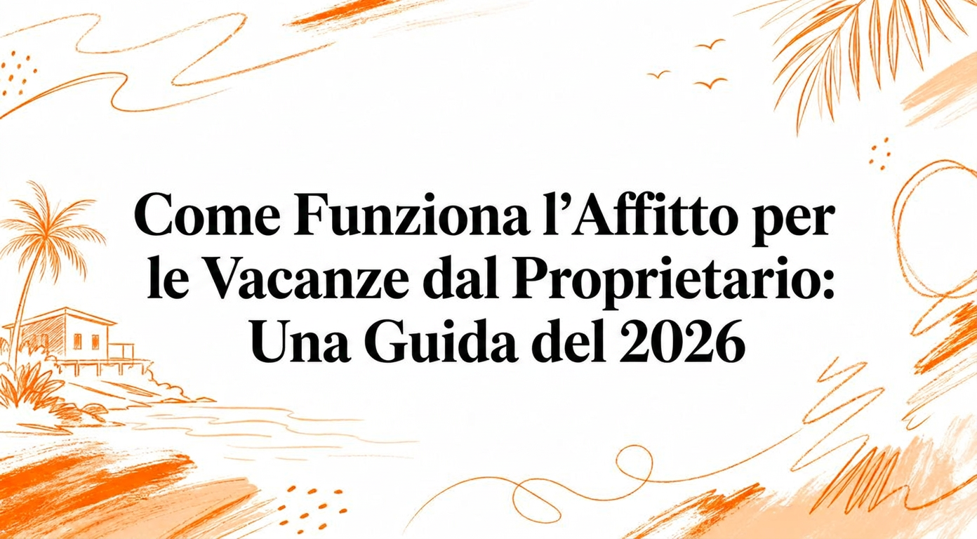 Come funziona la locazione turistica gestita dal proprietario: Guida 2026