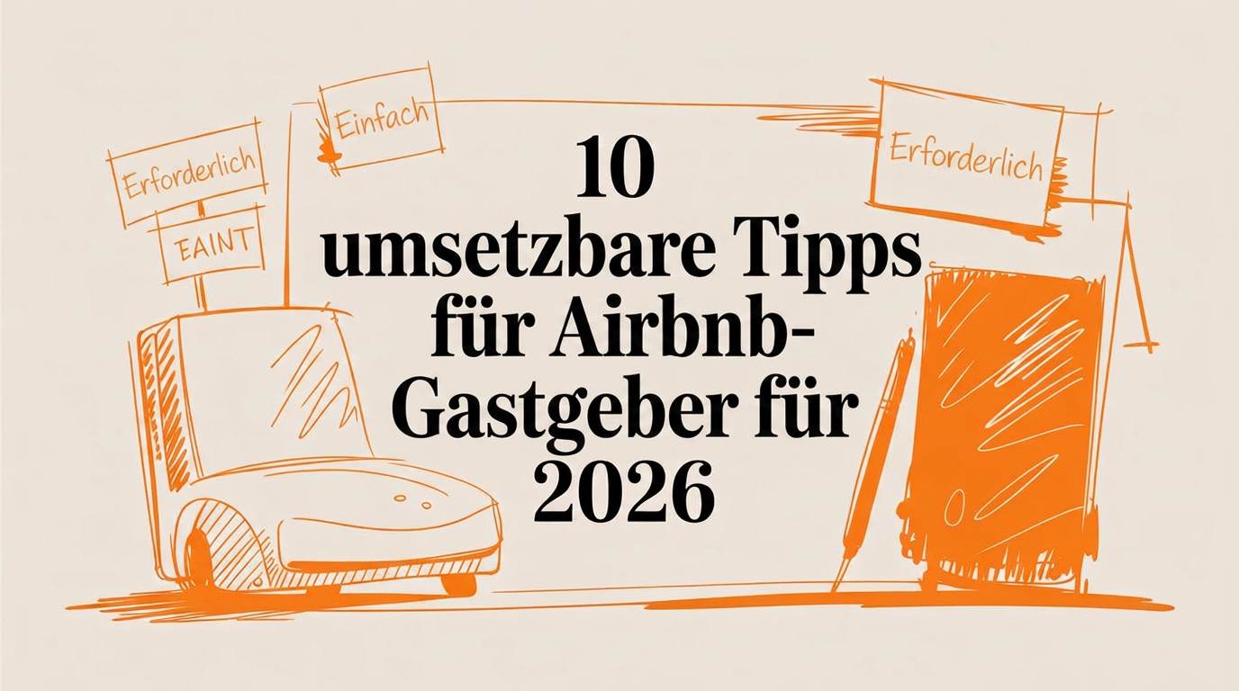 10 praxisnahe Airbnb-Hosting-Tipps für 2026