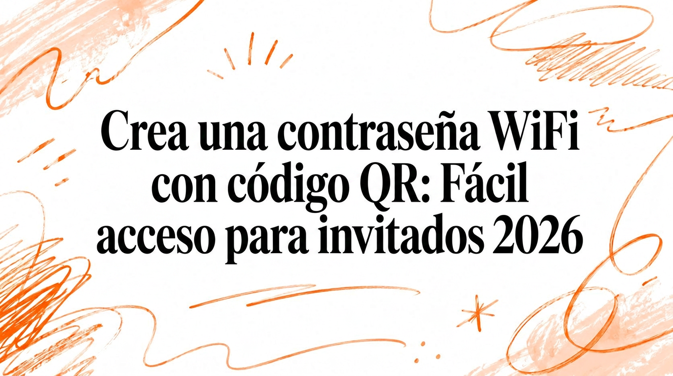 Crea un código QR para la contraseña de tu WiFi: acceso fácil para huéspedes en 2026