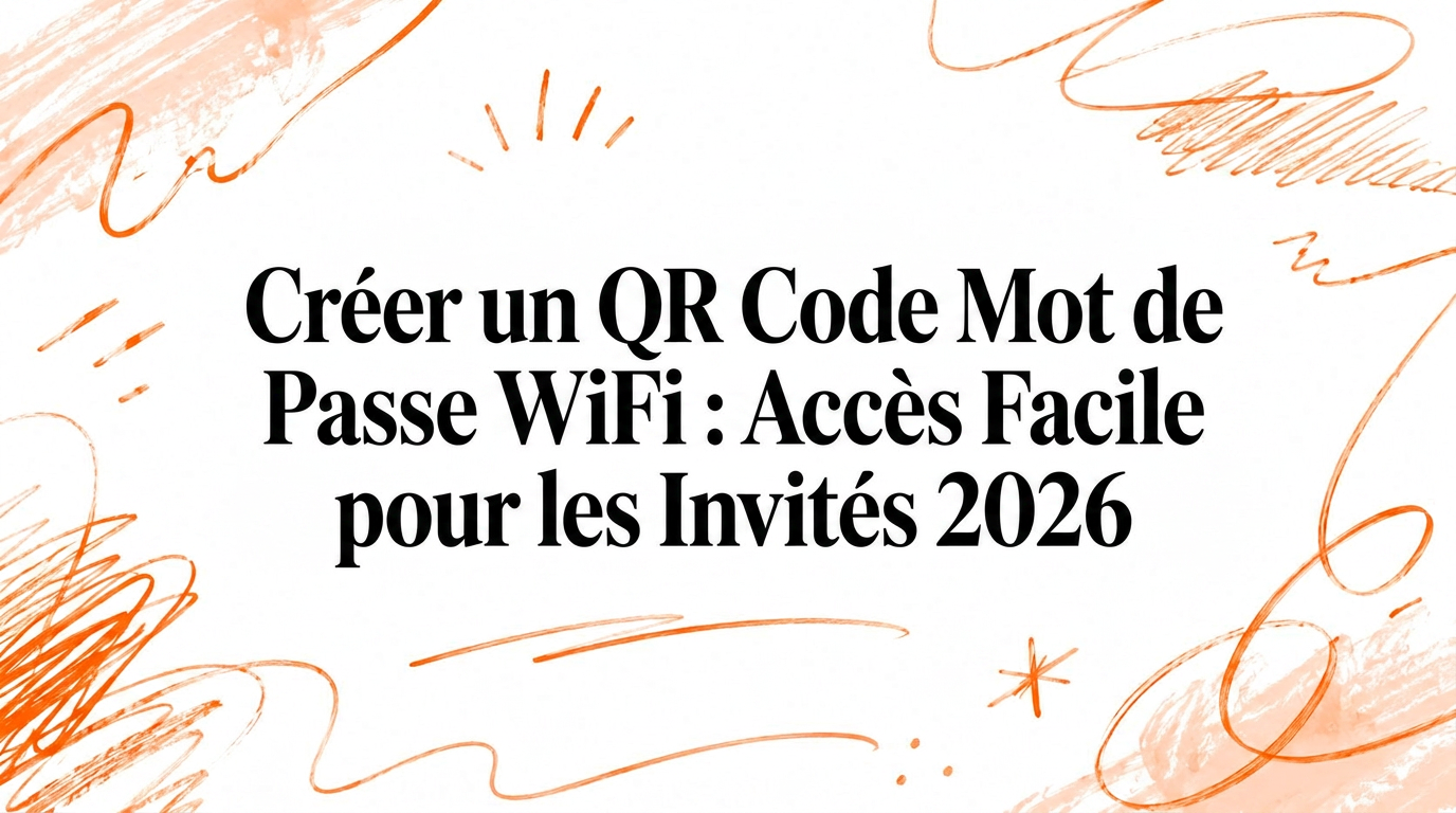 Créer un QR code pour le mot de passe Wi-Fi : Accès simplifié pour vos invités en 2026
