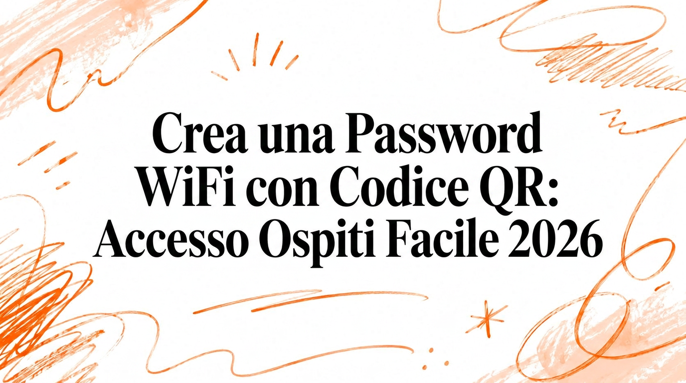 Crea un codice QR per la password del WiFi: facile accesso per gli ospiti 2026