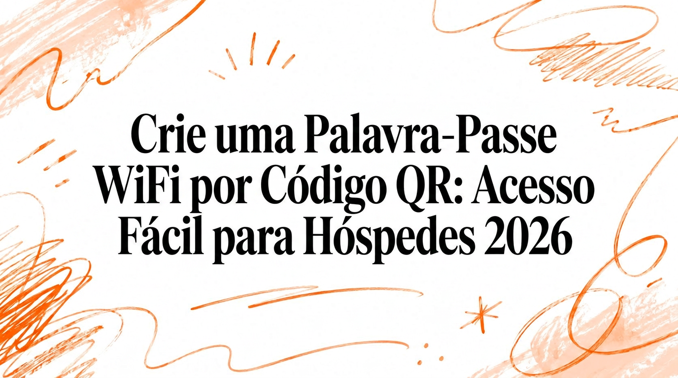 Crie um QR Code para a Password do Wi-Fi: Acesso Fácil para Hóspedes em 2026