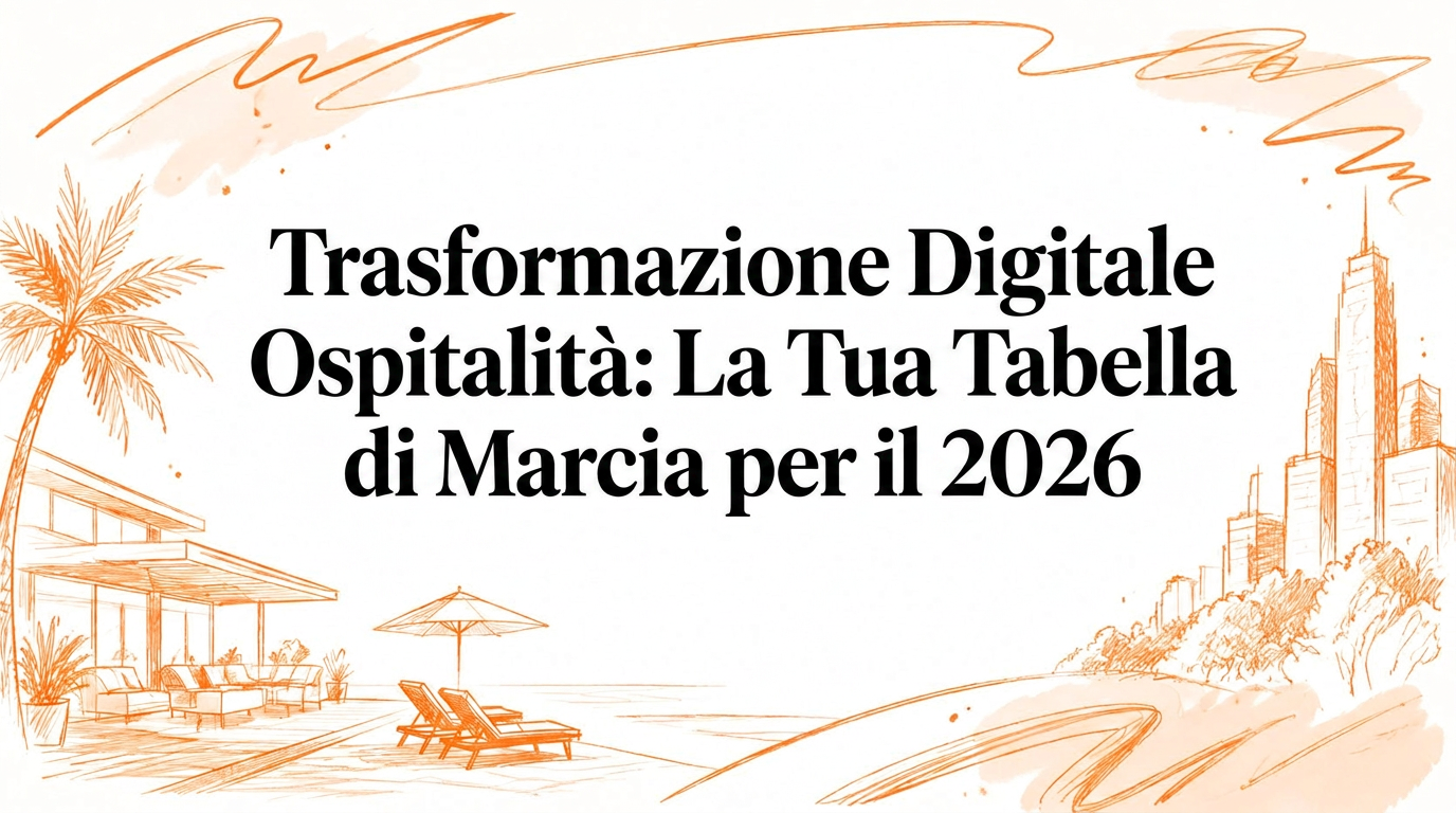 Trasformazione digitale nell'ospitalità: la tua roadmap per il 2026