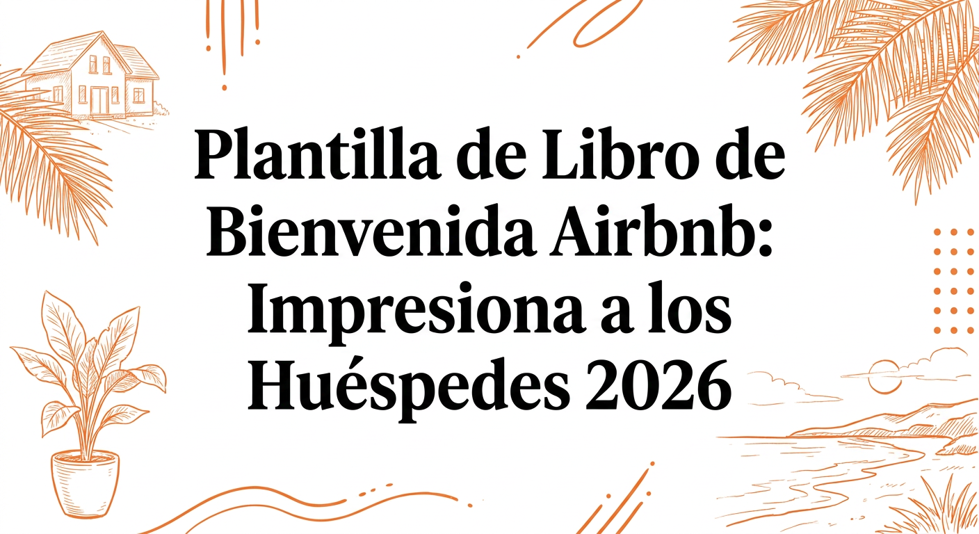 Plantilla de Guía de Bienvenida para Airbnb: Impresiona a tus Huéspedes en 2026