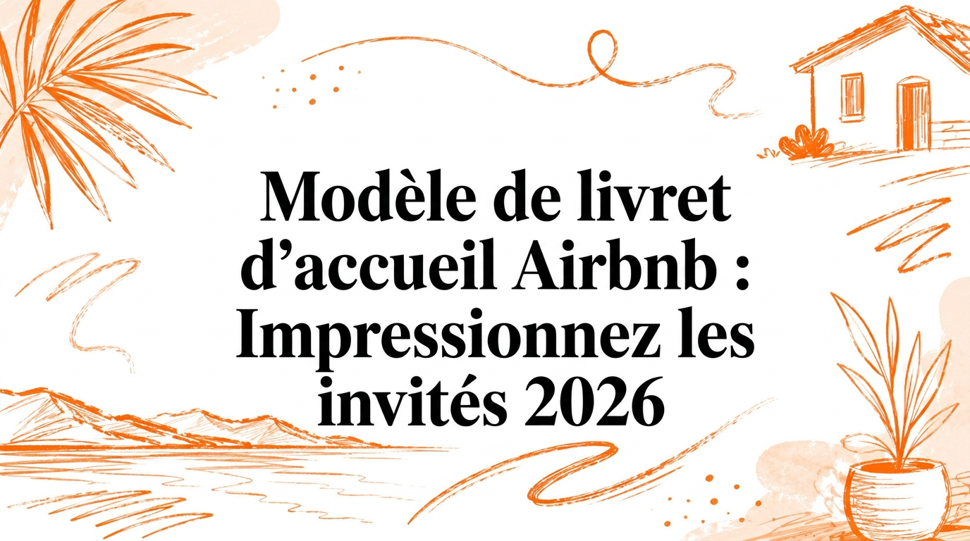 Modèle de livret d'accueil Airbnb : Impressionnez vos voyageurs en 2026
