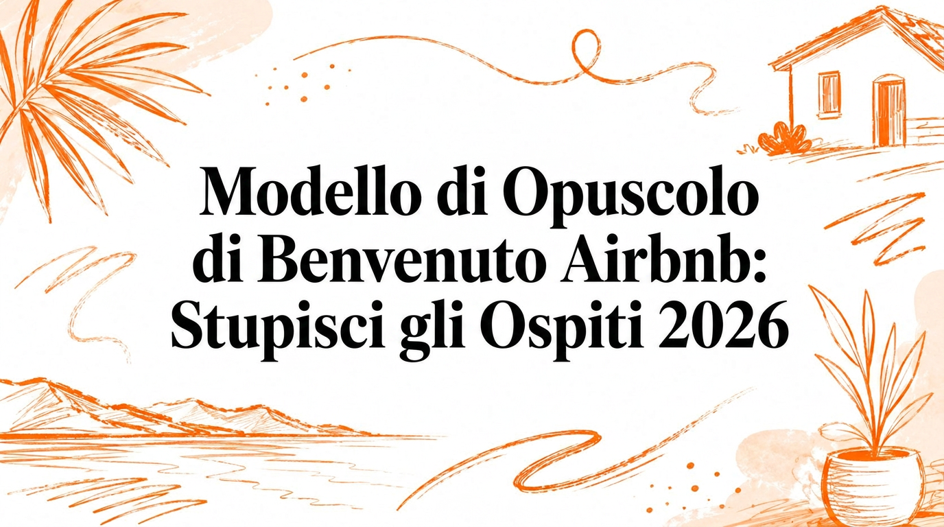 Modello per il Welcome Booklet Airbnb: Impressiona i tuoi ospiti nel 2026