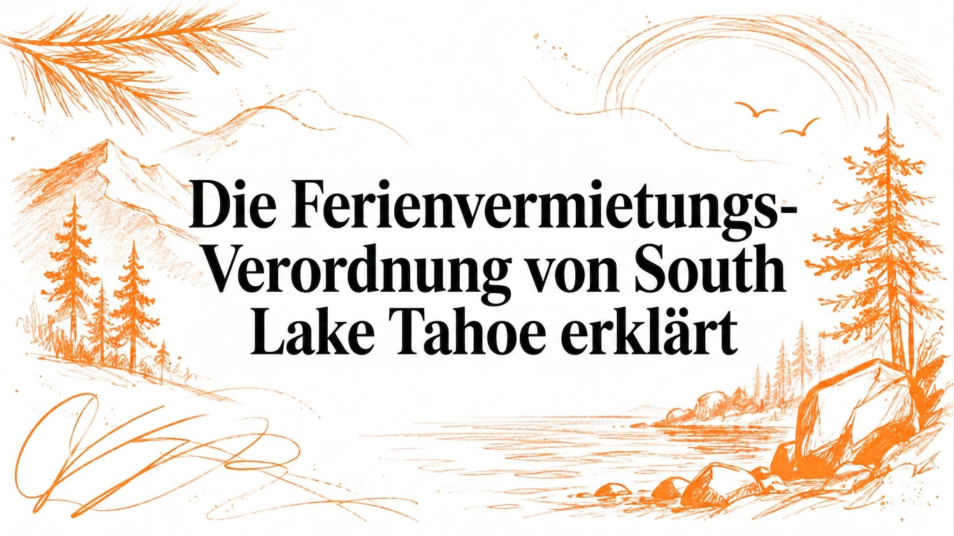 Die Ferienvermietungsverordnung von South Lake Tahoe erklärt