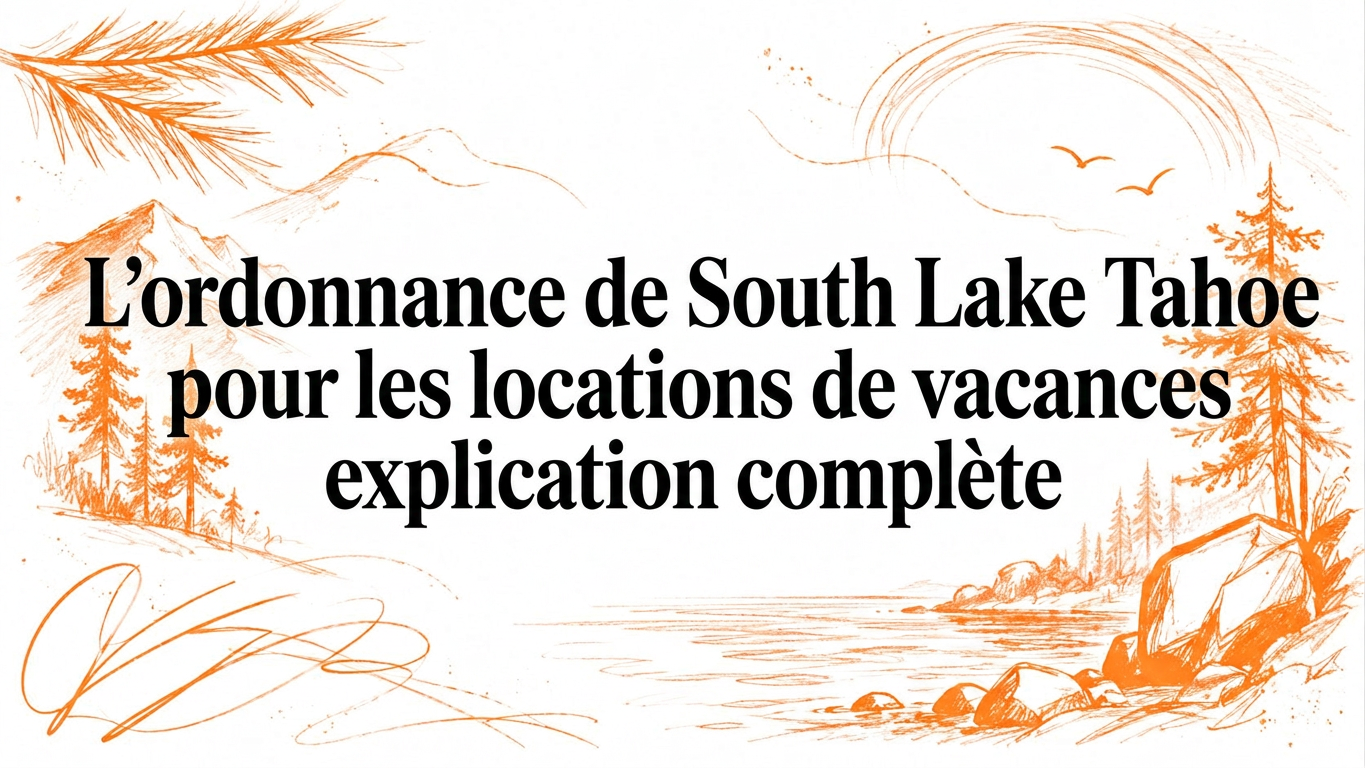 L'ordonnance sur les locations de vacances à South Lake Tahoe expliquée