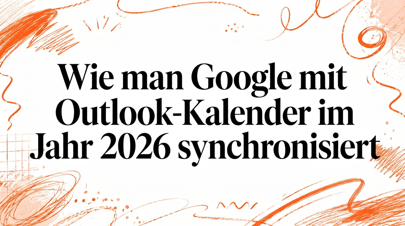 Google mit Outlook-Kalender synchronisieren: Die Anleitung für 2026