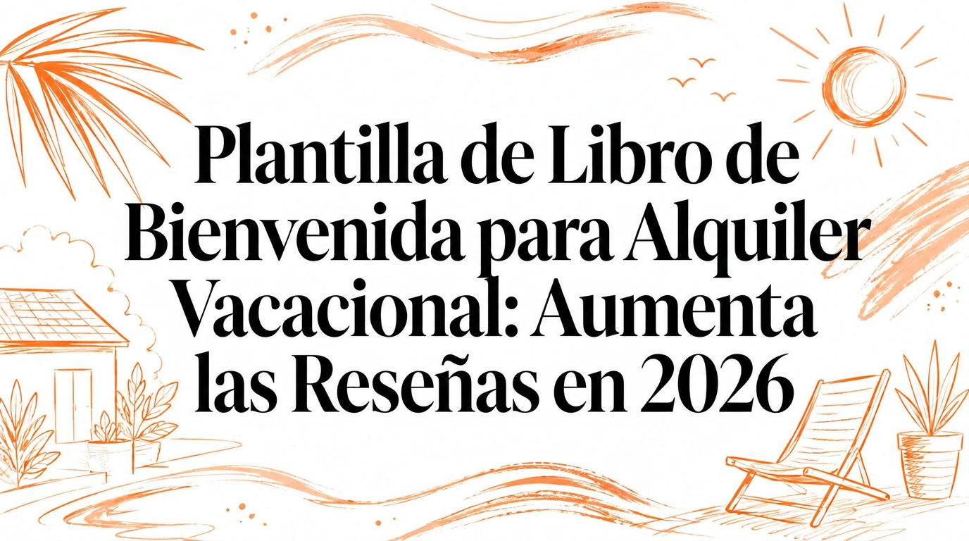 Plantilla de libro de bienvenida para alquiler vacacional: Impulsa tus reseñas en 2026
