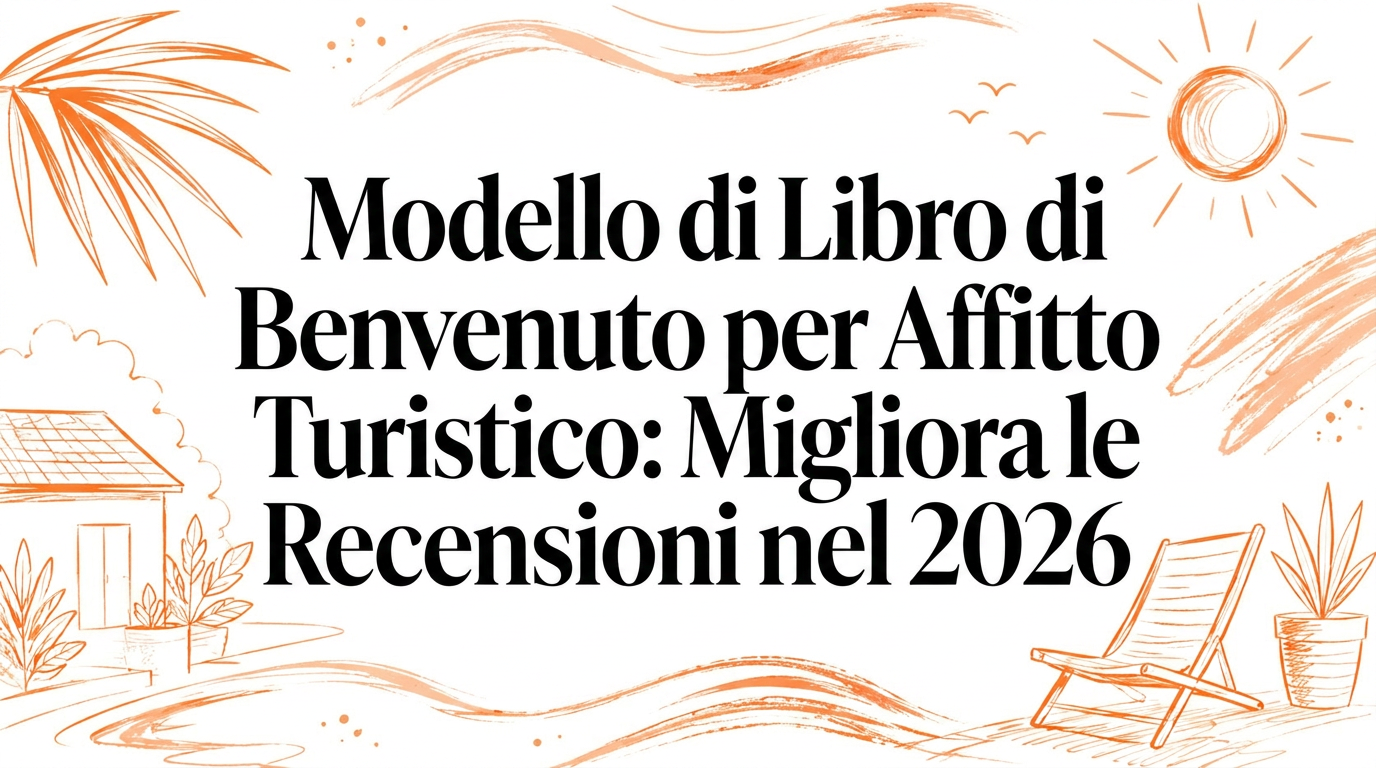 Template Libro di Benvenuto Casa Vacanze: Aumenta le Recensioni nel 2026