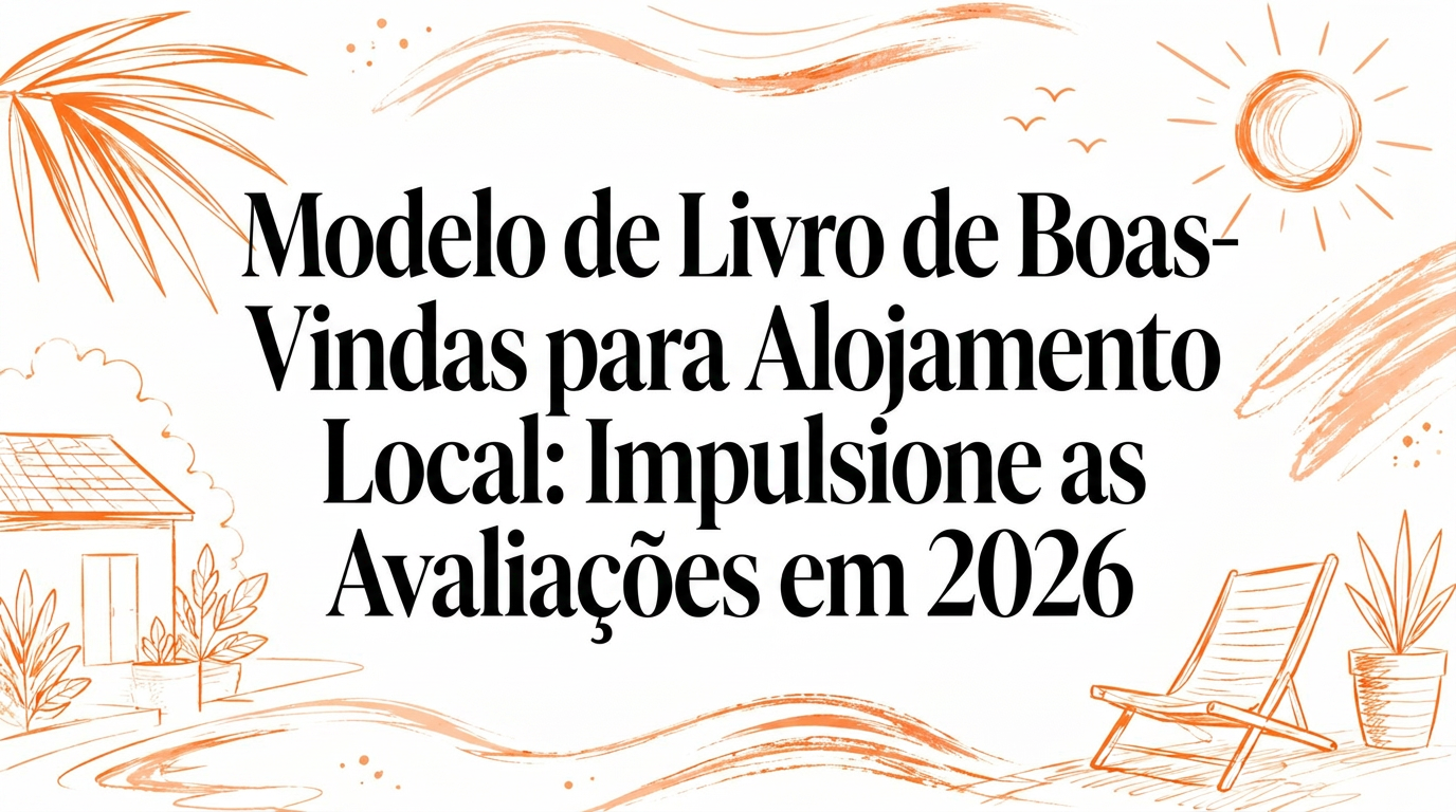 Modelo de Livro de Boas-Vindas para Alojamento Local: Aumente as Avaliações em 2026