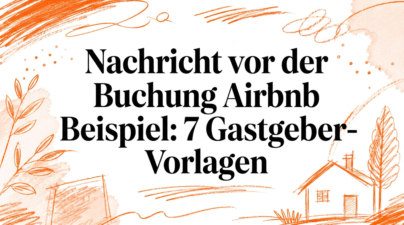 Beispiel für Airbnb-Vorabnachrichten: 7 Vorlagen für Gastgeber