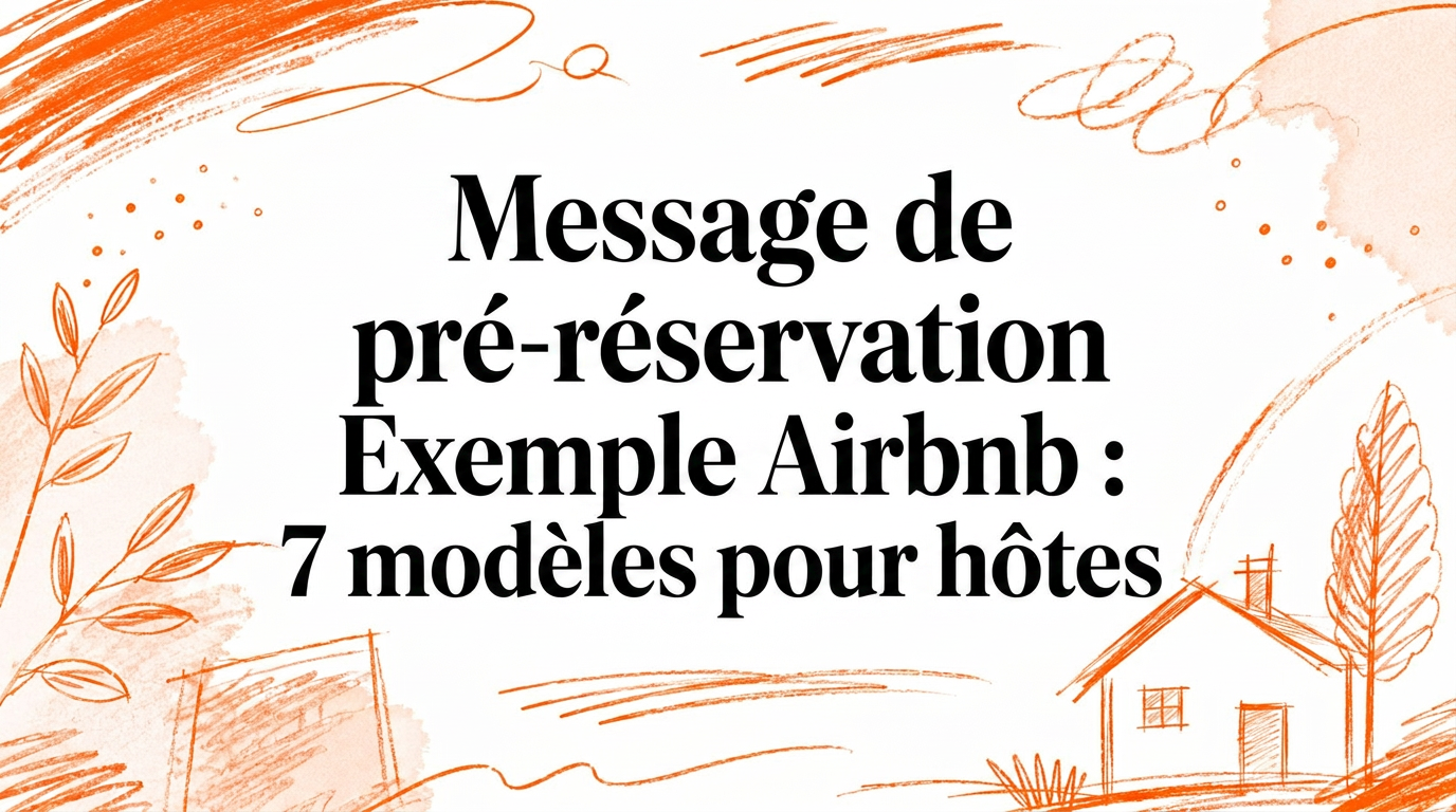 Exemples de messages pré-réservation Airbnb : 7 modèles pour hôtes