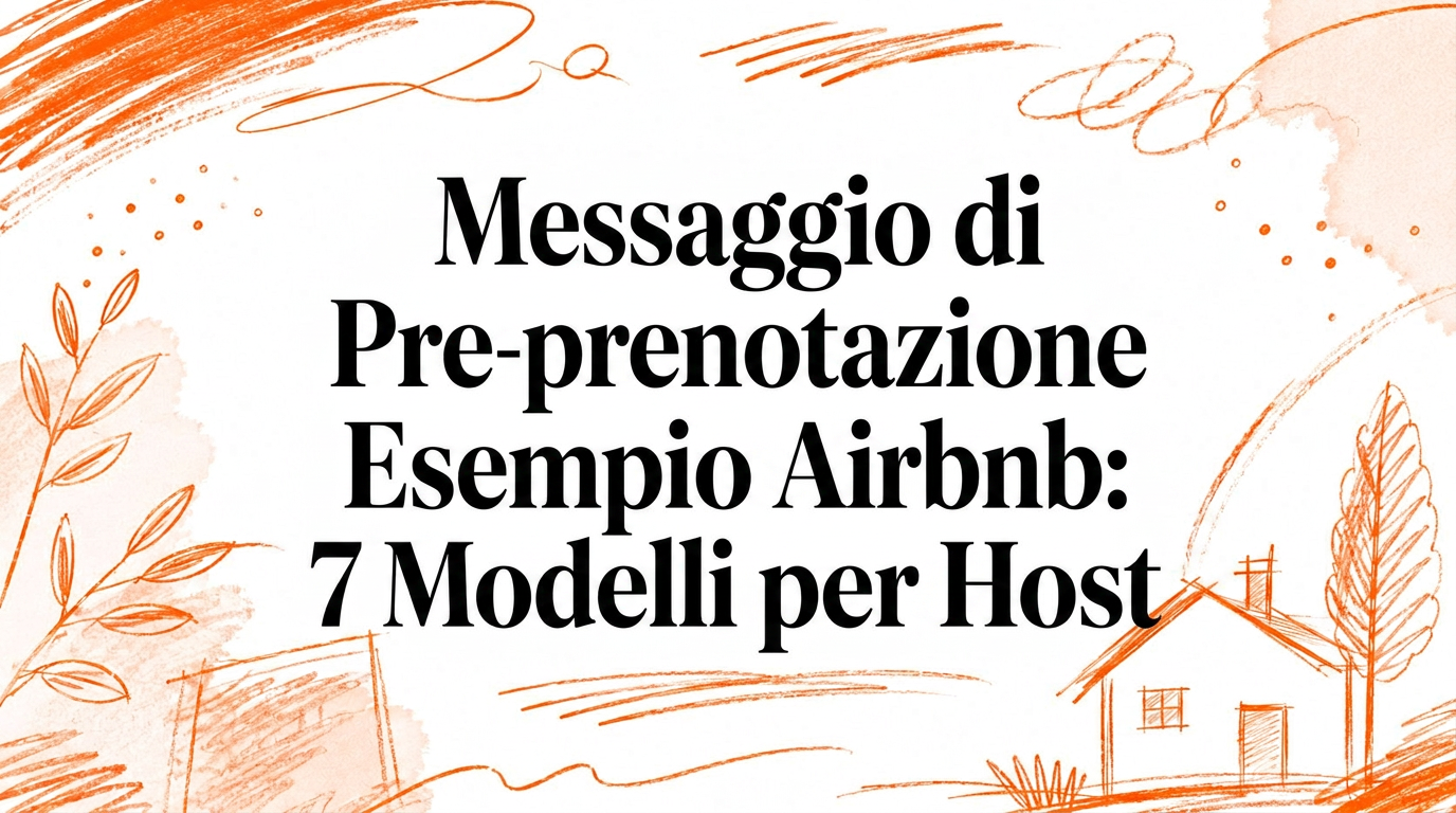 Esempio di messaggio pre-prenotazione Airbnb: 7 modelli per host