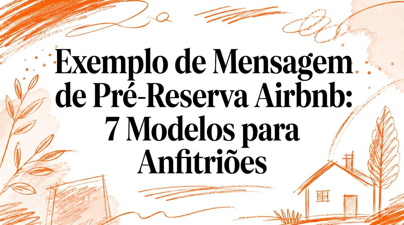 Exemplo de mensagem de pré-reserva Airbnb: 7 modelos para anfitriões