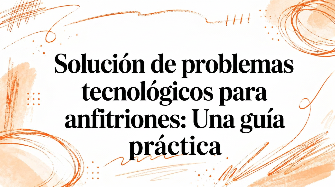 Resolución de problemas tecnológicos para anfitriones: Una guía práctica