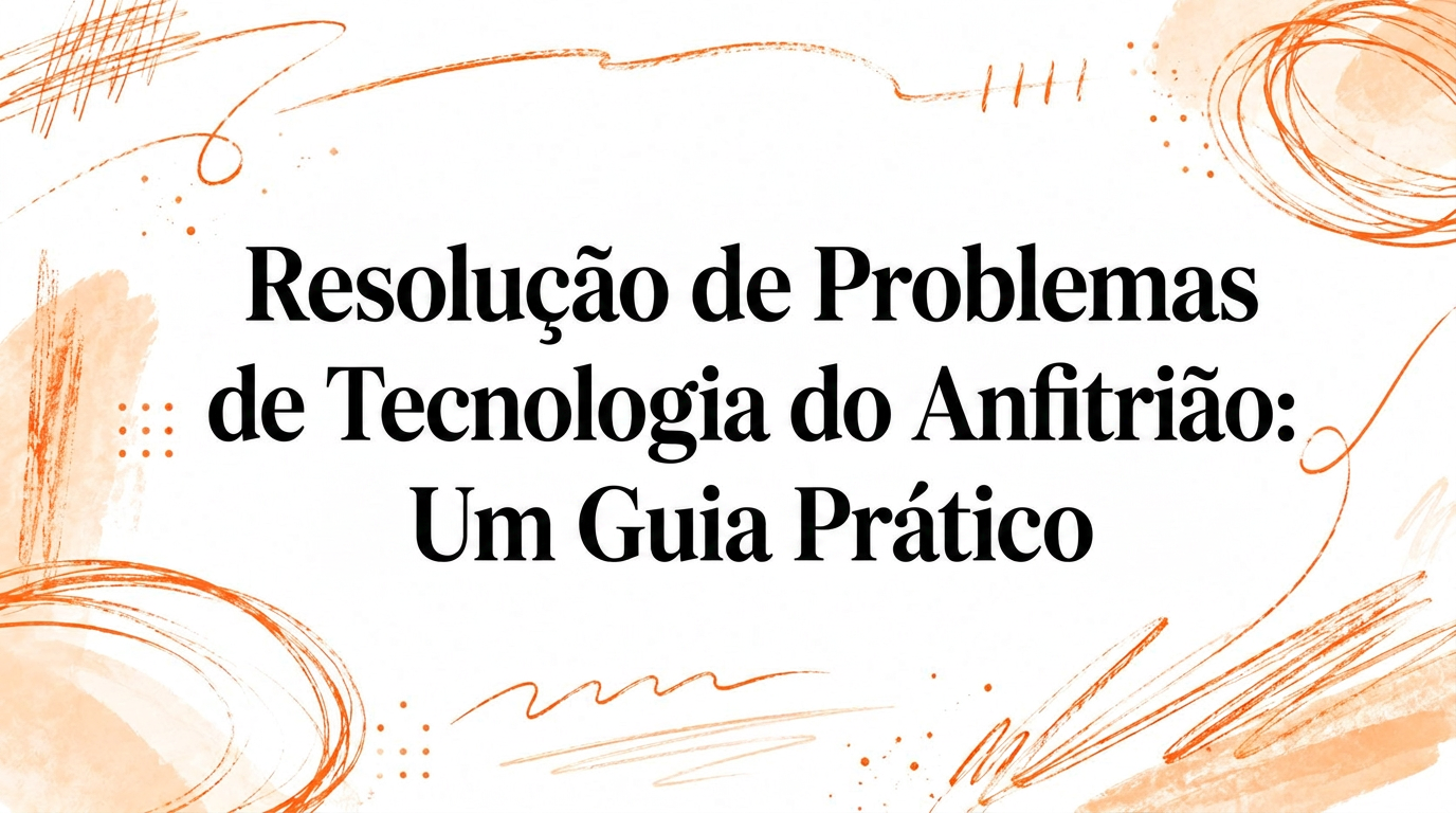 Resolução de problemas tecnológicos para anfitriões: Um guia prático
