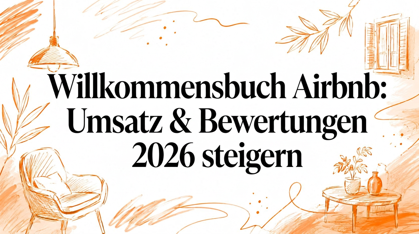 Willkommensmappe Airbnb: Umsatz & Bewertungen steigern 2026
