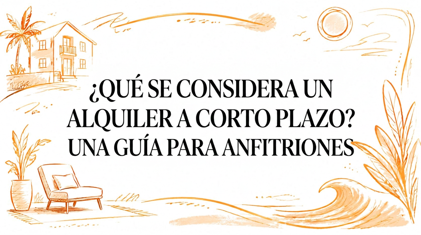 ¿Qué se considera un alquiler vacacional? Guía para anfitriones