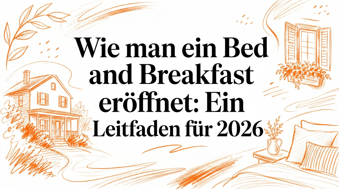 Bed and Breakfast eröffnen: Der Leitfaden für 2026