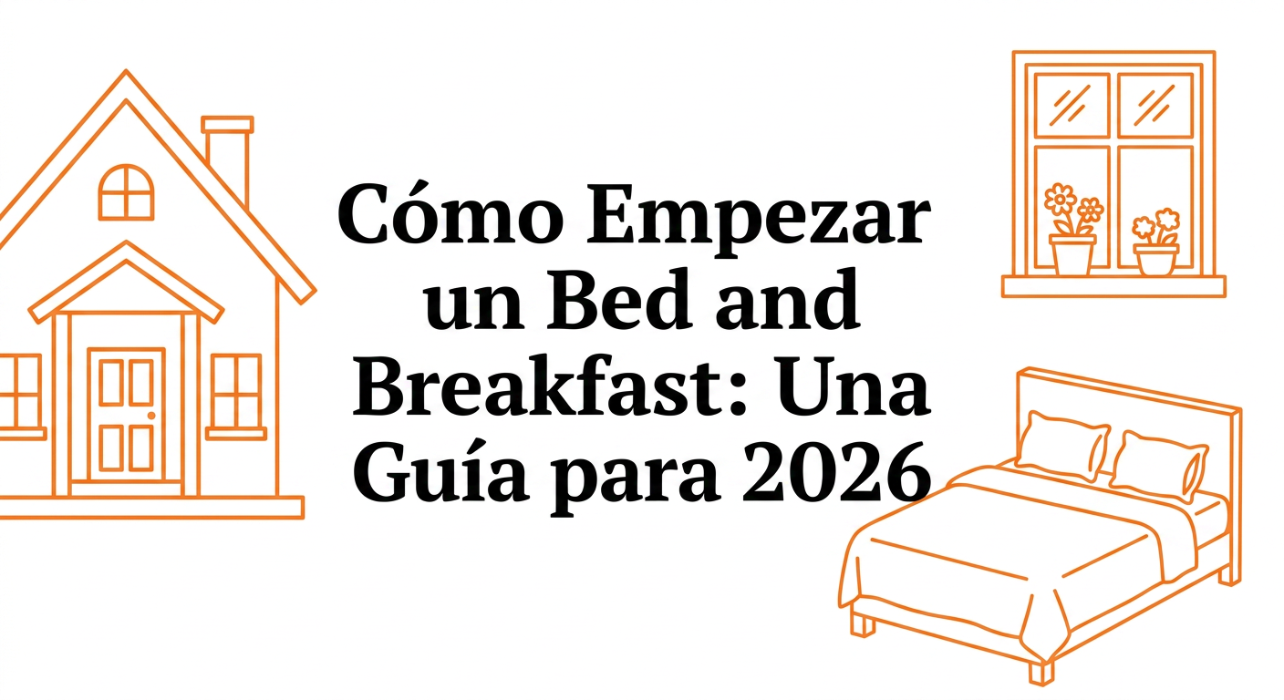 Cómo iniciar un Bed and Breakfast: Guía para 2026