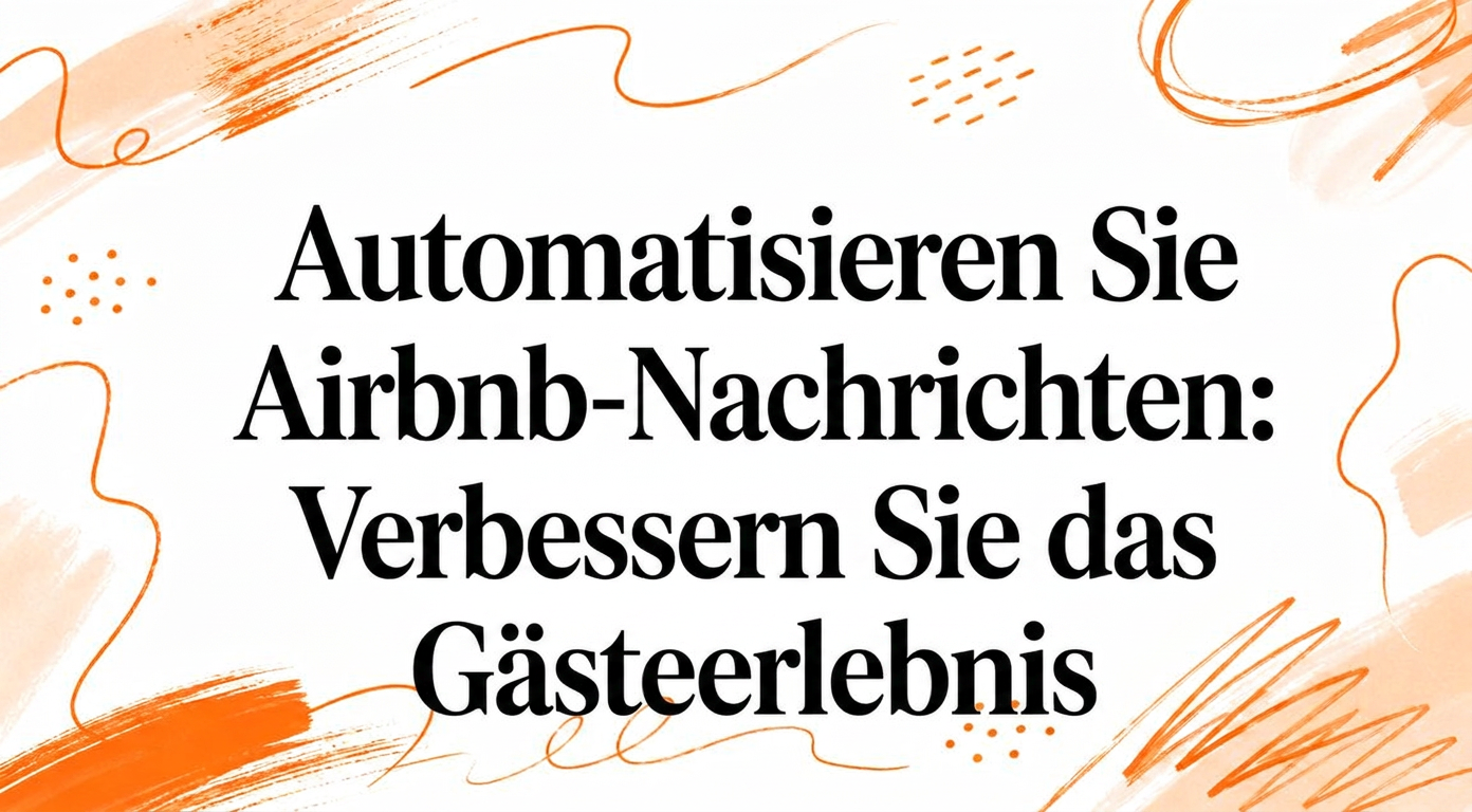 Airbnb-Nachrichten automatisieren: Besseres Gäste-Erlebnis & Zeit sparen