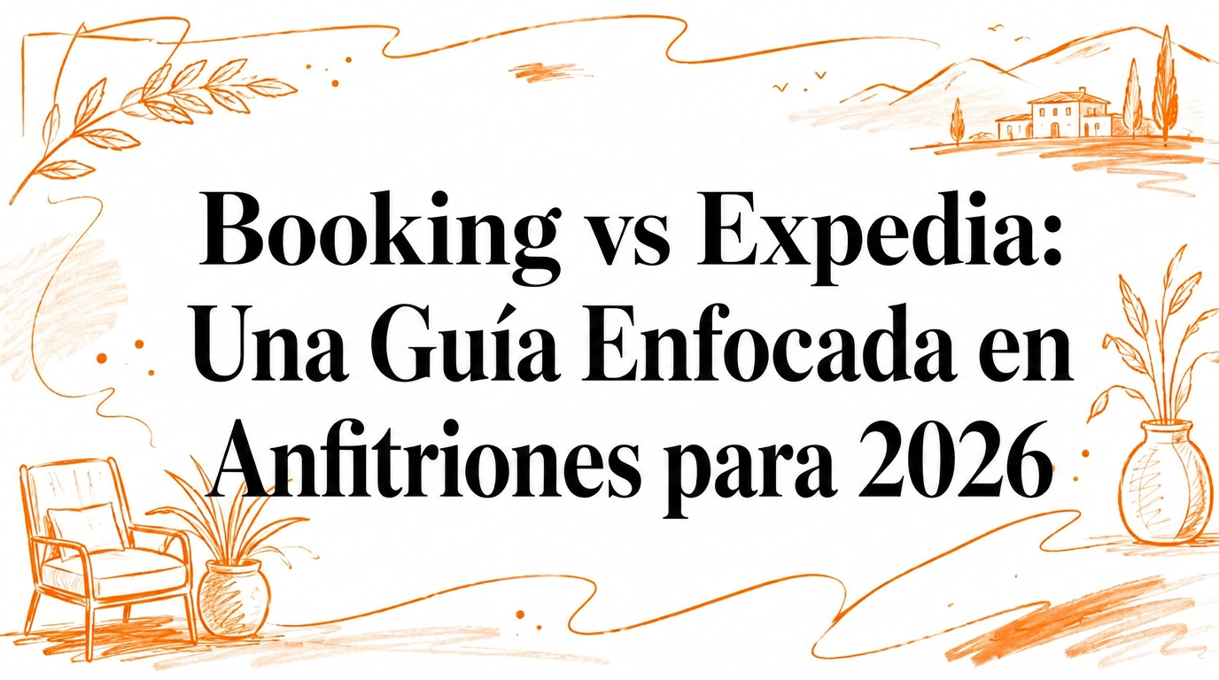 Booking vs Expedia: Guía enfocada en anfitriones para 2026