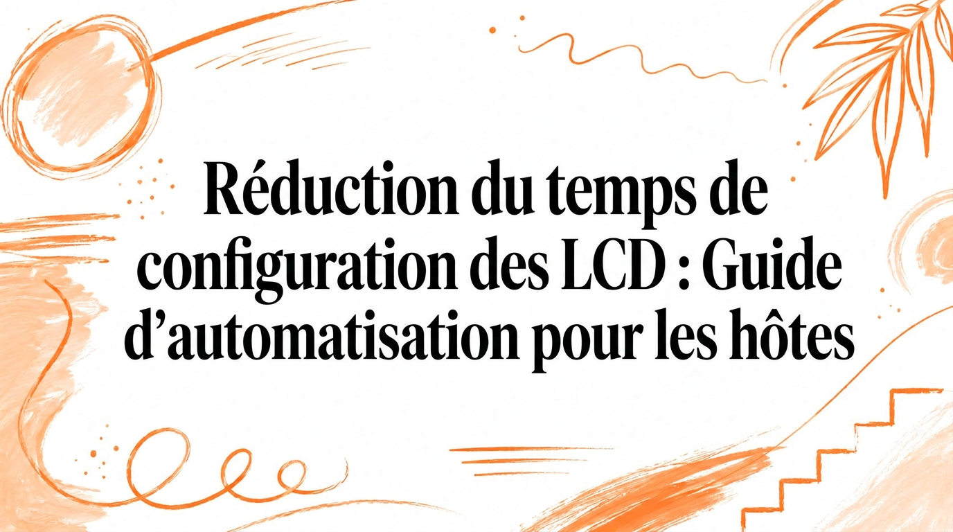Réduction du temps de préparation en location courte durée : guide d'automatisation pour hôtes