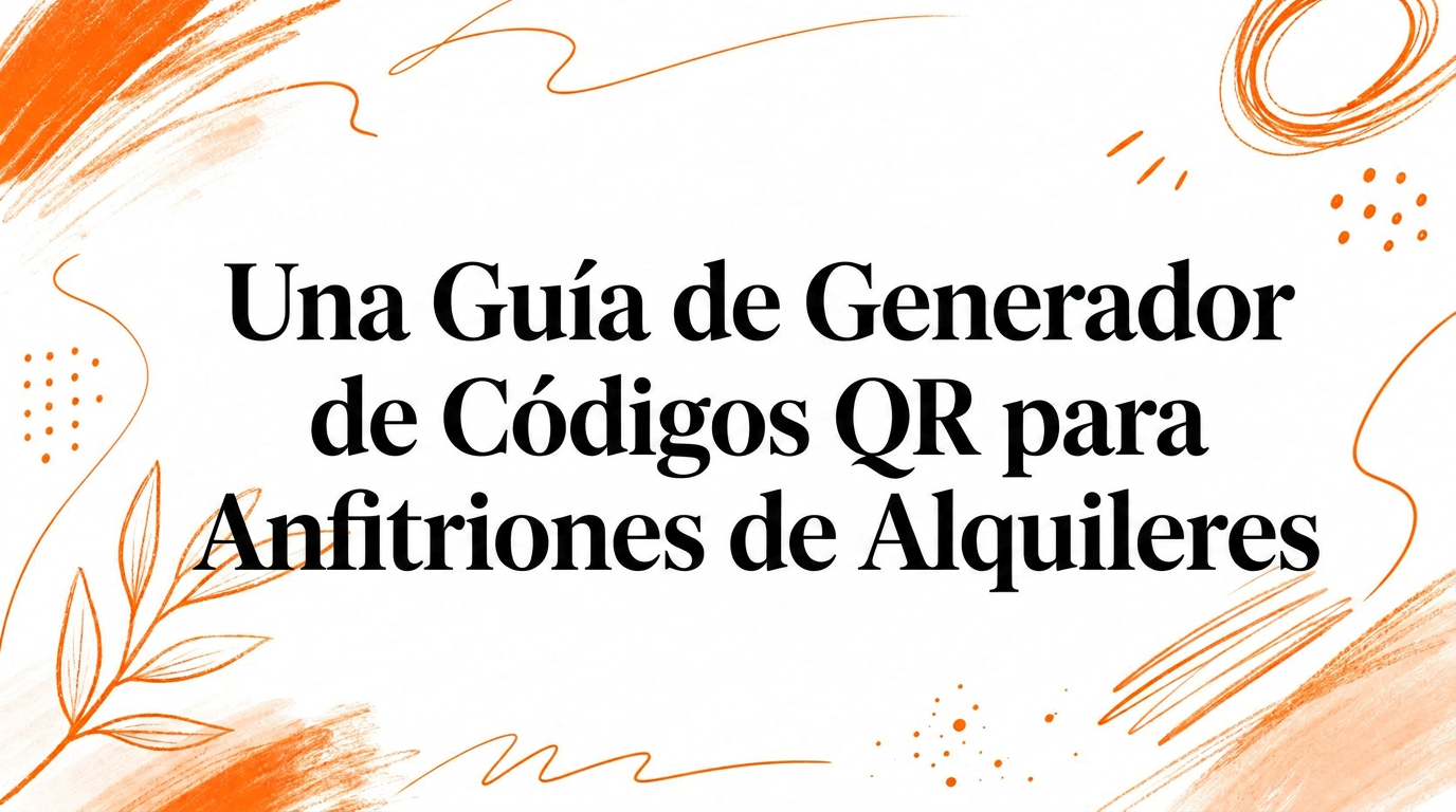 Guía de generador de códigos QR para anfitriones de alquileres