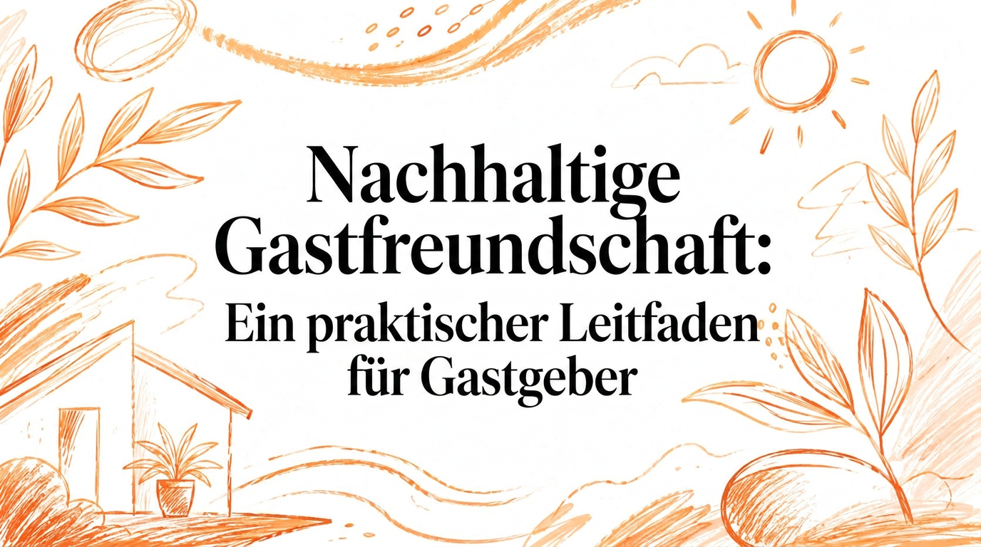 Nachhaltige Gastfreundschaft: Ein Praxisleitfaden für Gastgeber