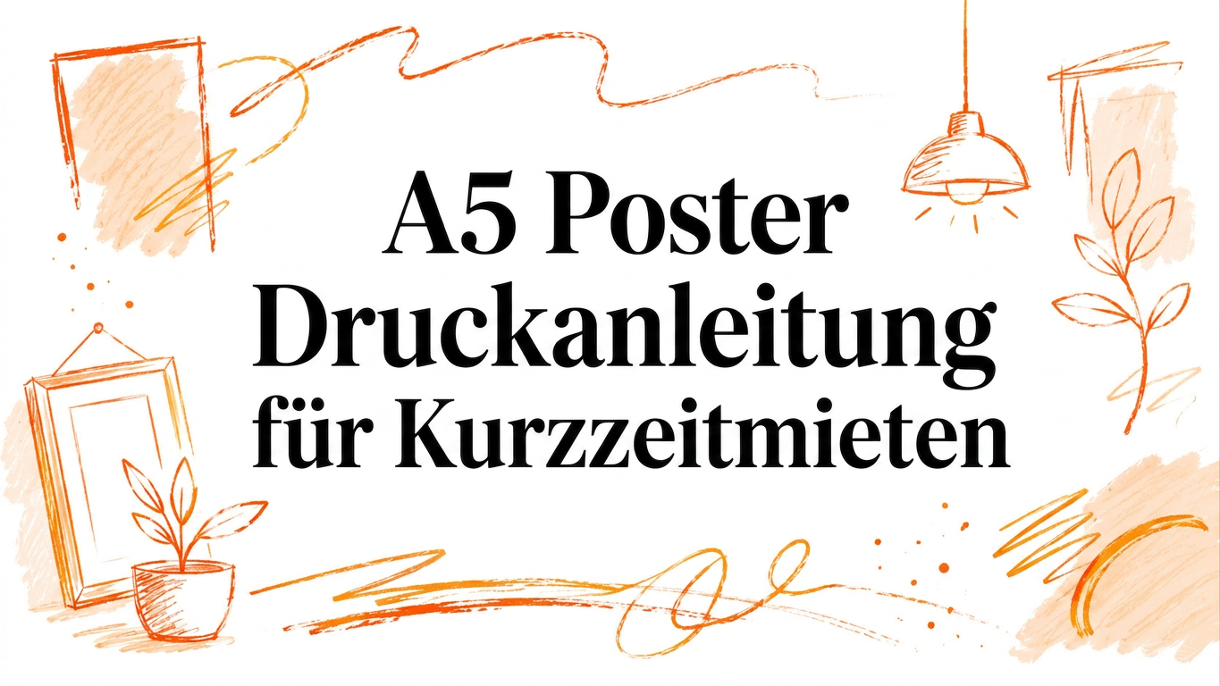A5-Poster-Druckanleitung für Kurzzeitvermietungen