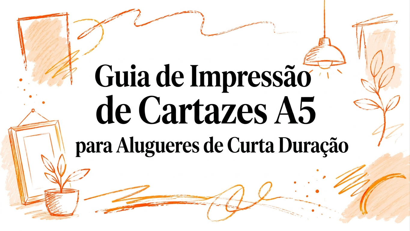 Guia de Impressão de Cartazes A5 para Alojamentos Locais