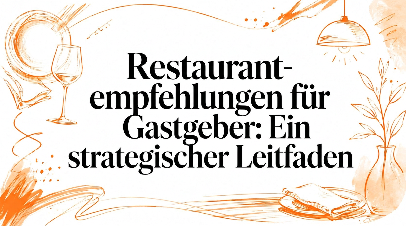 Restaurant-Empfehlungen für Gastgeber: Ein strategischer Leitfaden