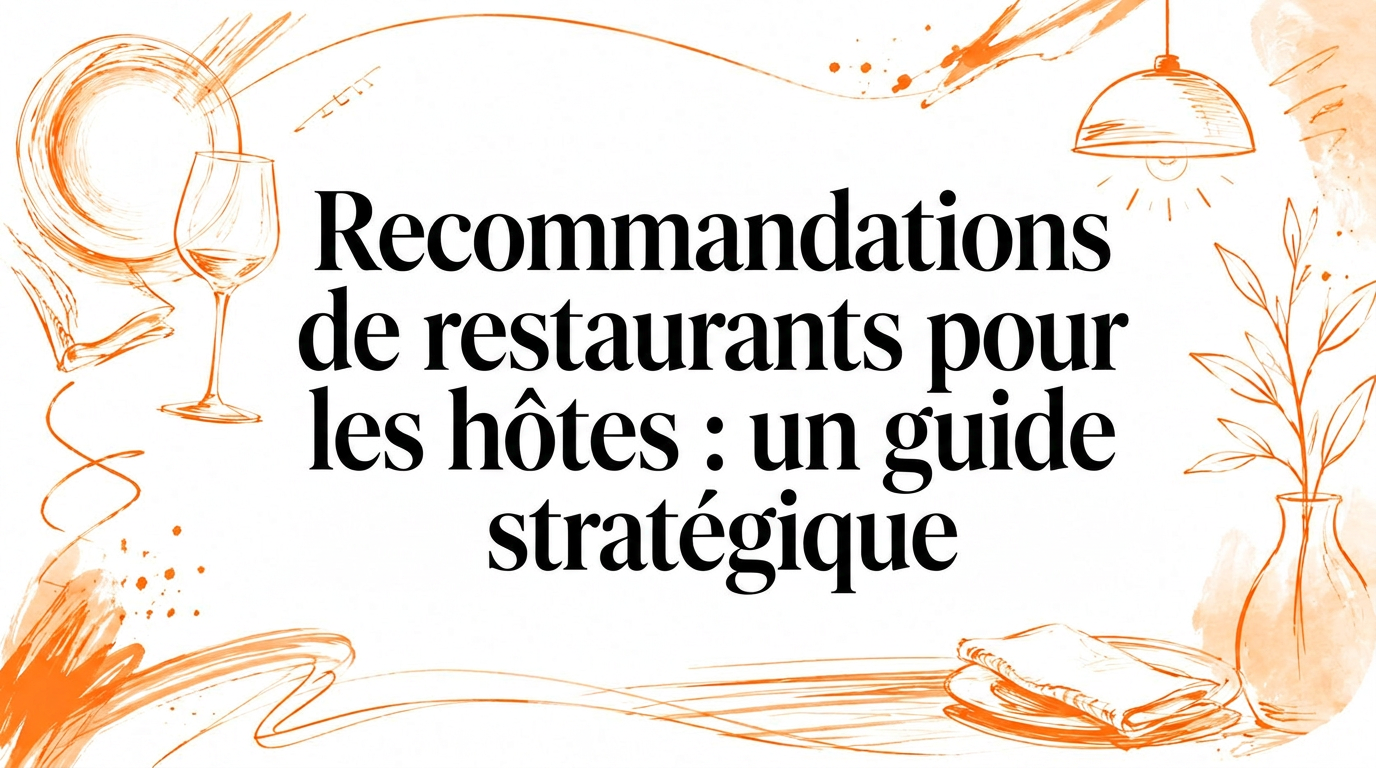 Recommandations de restaurants pour les hôtes : Un guide stratégique