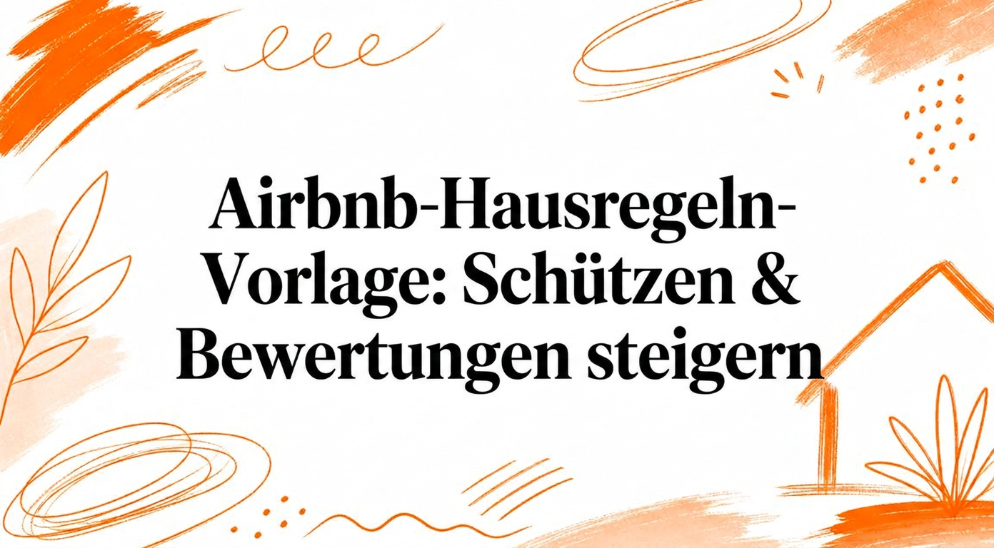 Airbnb Hausordnung Vorlage: Unterkunft schützen & Bewertungen steigern